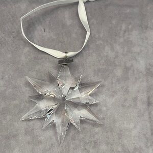 Swarovski Clear Crystal Star Annual Christmas Ornament 2017